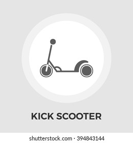 Scooter child icon vector. Flat icon isolated on the white background. Editable EPS file. Vector illustration.