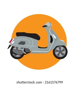 scooter clasic modern vector illustration 