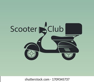Scooter club . Vector image