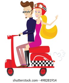 Scooter couple.