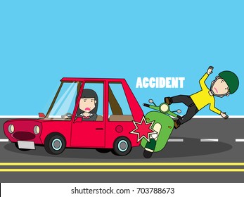 Cartoon Motorcycle Accident Images, Stock Photos & Vectors | Shutterstock