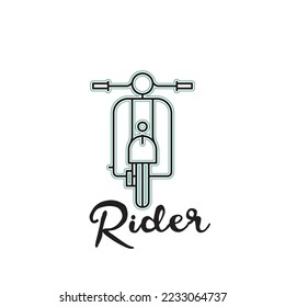 scooter creative design. vector illustration of a simple scooter