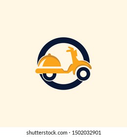 Scooter Delivery Creative Icon Modern