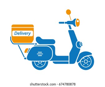 Scooter delivery icon