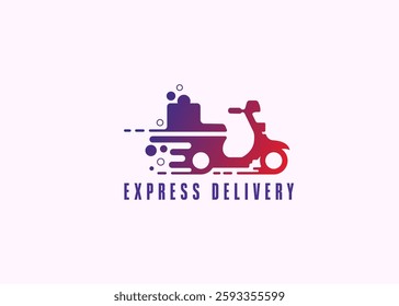 Scooter Delivery logo for delivery and logistic service company