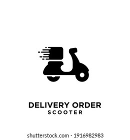 scooter delivery order logo icon design