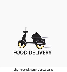 scooter delivery order logo icon design.eps10