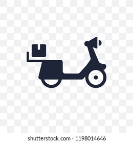 scooter delivery transparent icon. scooter delivery symbol design from Delivery and logistic collection.