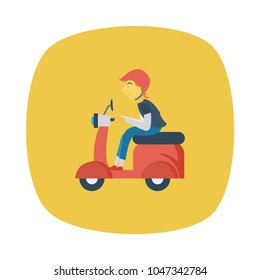 scooter  delivery vehicle 