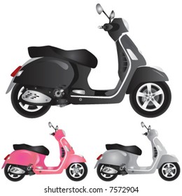 scooter detail illustration