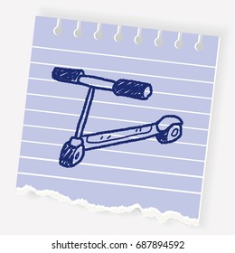 scooter doodle