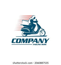  Scooter fast delivery logo template