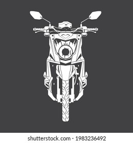 Scooter-Vorderansicht-Vektorgrafik