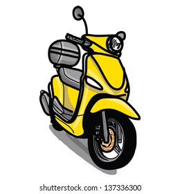 Scooter - Hand Drawn