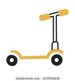 Scooter. Icono De Cosas De Doodle Dibujado A Mano.