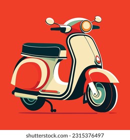 A scooter has a compact and streamlined design, making it easy to maneuver through traffic and navigate narrow streets. It features a step-through frame, allowing the rider to comfortably sit