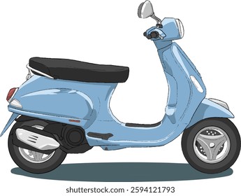 Scooter High Quality Vector Illustration. Suitable for Designs, Posters, banners