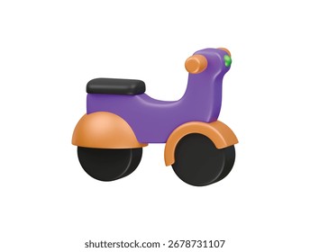 scooter icon 3d illustration render
