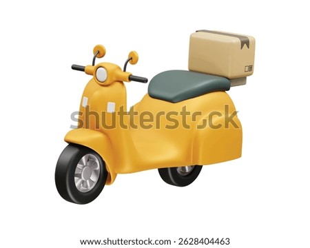  Scooter icon 3d illustration render