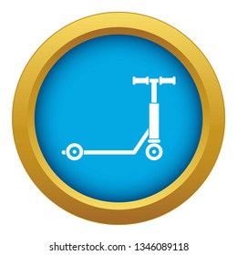 Scooter icon blue vector isolated on white background for any design