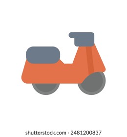 scooter icon design flat style