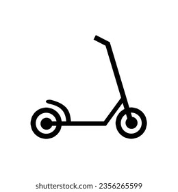 Scooter icon design on white background. Transport business concept.