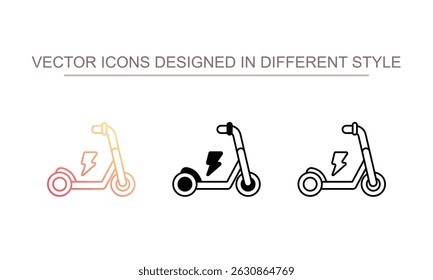 Scooter icon design with white background stock illustration