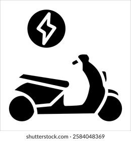 Scooter Icon Element For Design