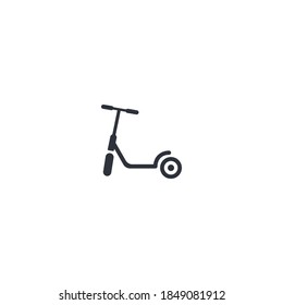 scooter icon illustration simple design element in trendy style 