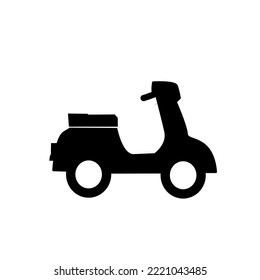 Scooter icon isolated on white background, vector illustration