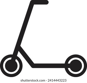 Scooter icon isolated on white background . Vector illustration
