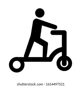 scooter icon isolated sign symbol vector illustration - high quality black style vector icons
