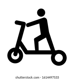 scooter icon isolated sign symbol vector illustration - high quality black style vector icons
