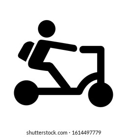 scooter icon isolated sign symbol vector illustration - high quality black style vector icons
