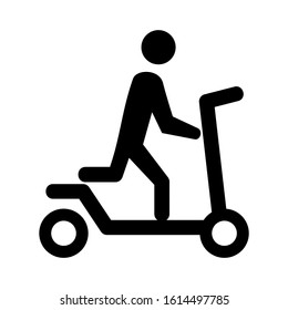 scooter icon isolated sign symbol vector illustration - high quality black style vector icons
