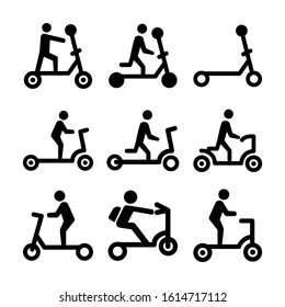 scooter icon isolated sign symbol vector illustration - Collection of high quality black style vector icons
