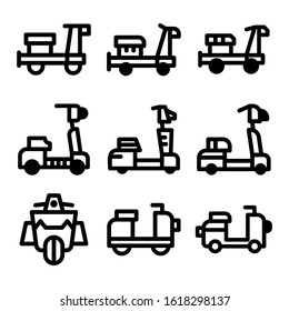 scooter icon isolated sign symbol vector illustration - Collection of high quality black style vector icons
