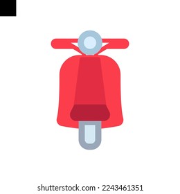 scooter icon logo flat style vector