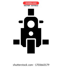 scooter icon or logo isolated sign symbol vector illustration - high quality black style vector icons
