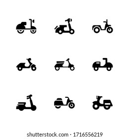 scooter icon or logo isolated sign symbol vector illustration - Collection of high quality black style vector icons
