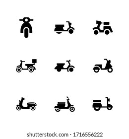 scooter icon or logo isolated sign symbol vector illustration - Collection of high quality black style vector icons
