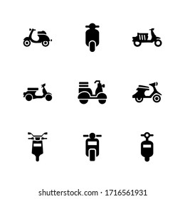 scooter icon or logo isolated sign symbol vector illustration - Collection of high quality black style vector icons
