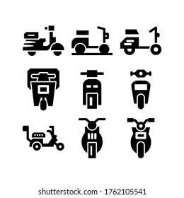 scooter  icon or logo isolated sign symbol vector illustration - Collection of high quality black style vector icons
