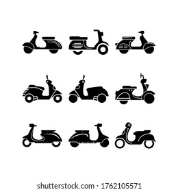 scooter  icon or logo isolated sign symbol vector illustration - Collection of high quality black style vector icons
