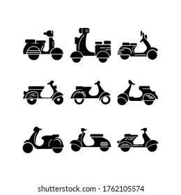 scooter  icon or logo isolated sign symbol vector illustration - Collection of high quality black style vector icons
