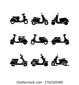 scooter  icon or logo isolated sign symbol vector illustration - Collection of high quality black style vector icons
