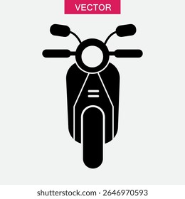scooter icon or logo isolated sign,Scooter logo design,Motorcycle icon simple illustration for web and app..eps