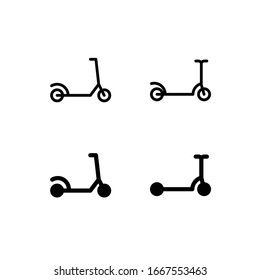 Scooter Icon Logo Vector Symbol