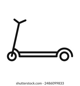 Marca de icono de scooter en estilo relleno