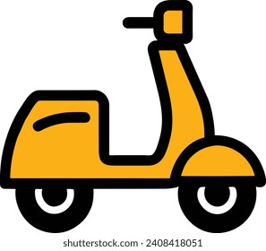 scooter icon modern style vector 